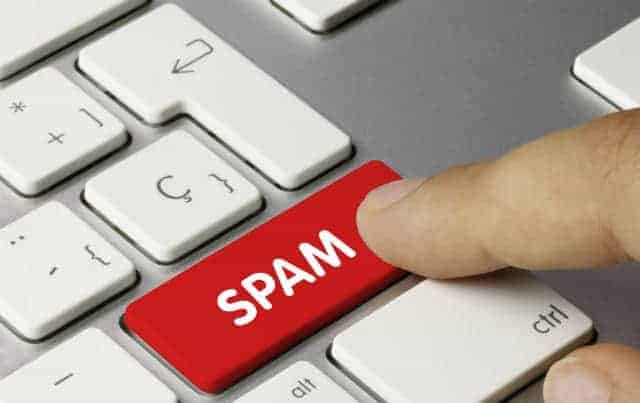 keyboard with spam key