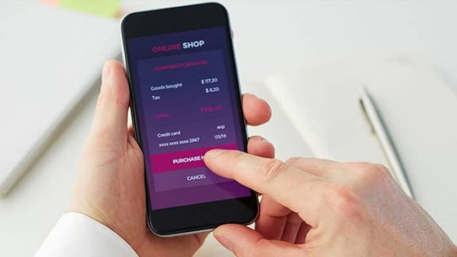 ecommerce shopping on smart phone