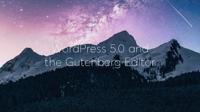 WordPress 5-and the Gutenberg Editor banner