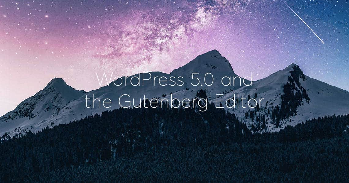 WordPress 5-and the Gutenberg Editor banner