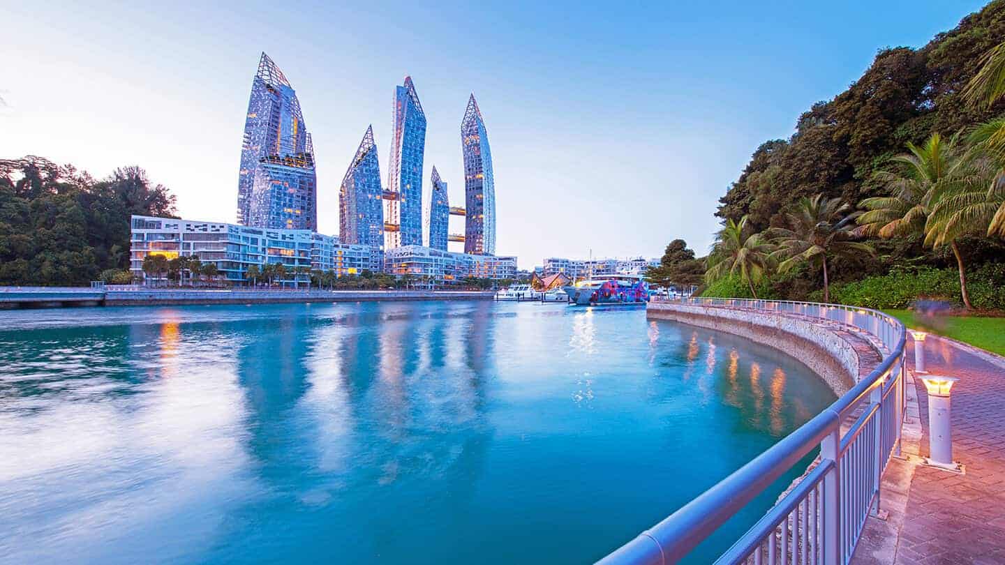 Luxury residential area in Singapore, Caribbean at Keppel Bay