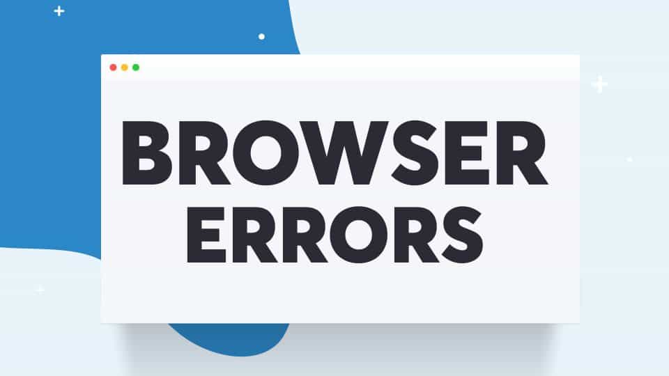 wordpress errors browser