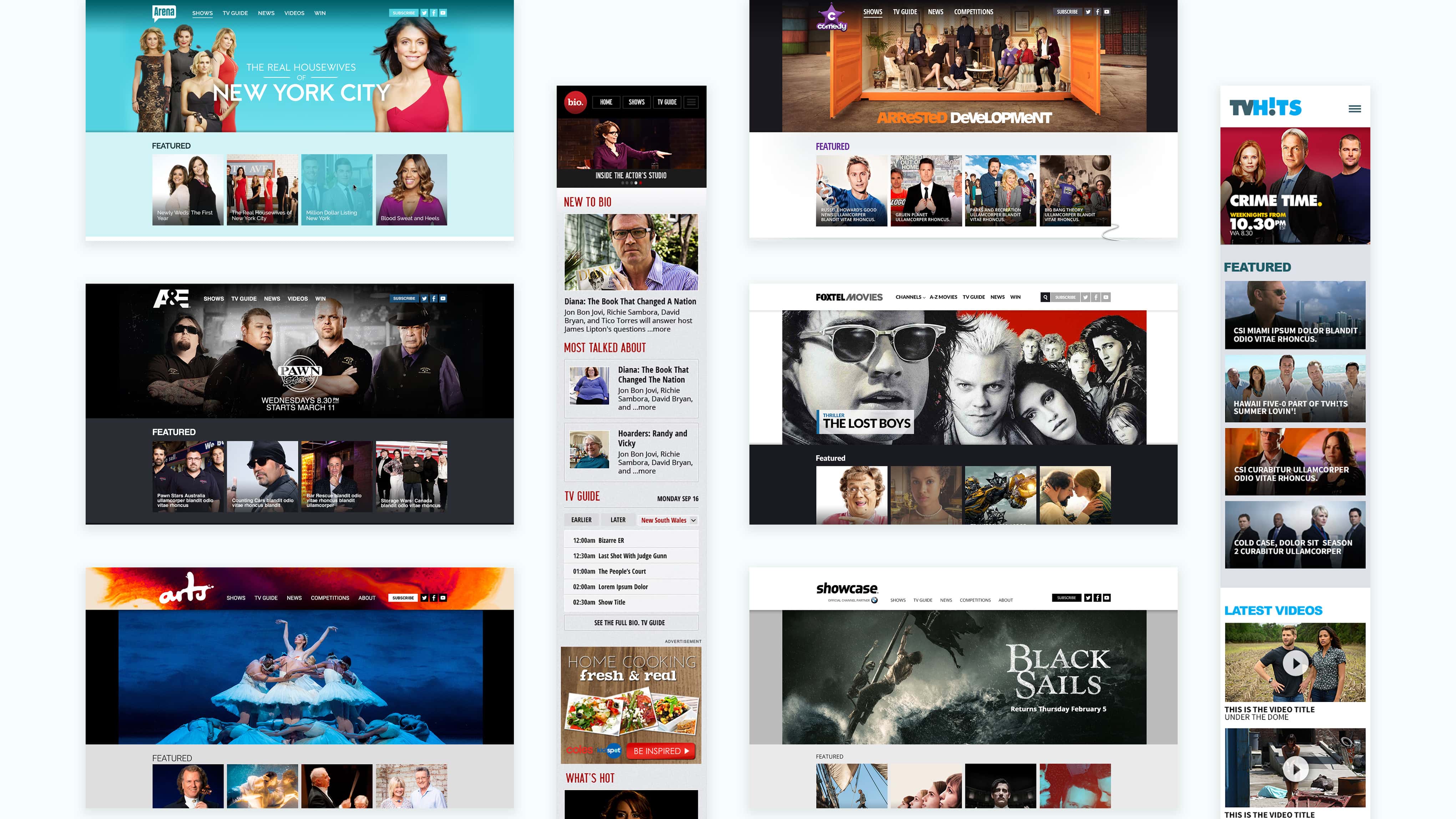 portfolio foxtel channels flat