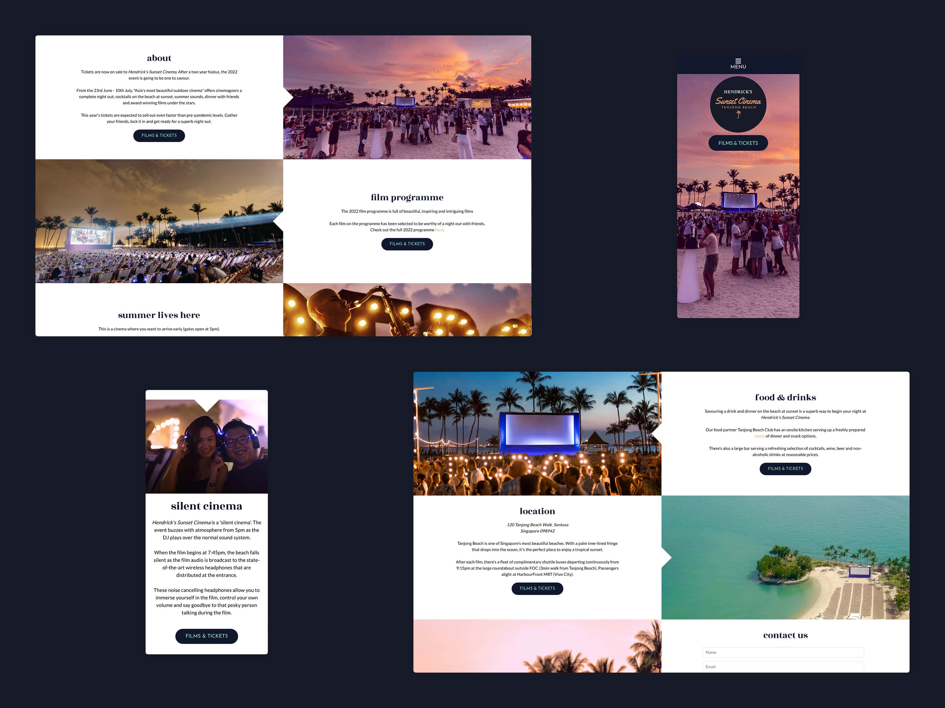 portfolio groundsell events sunset cinema flat portfolio groundsell events sunset cinema flat