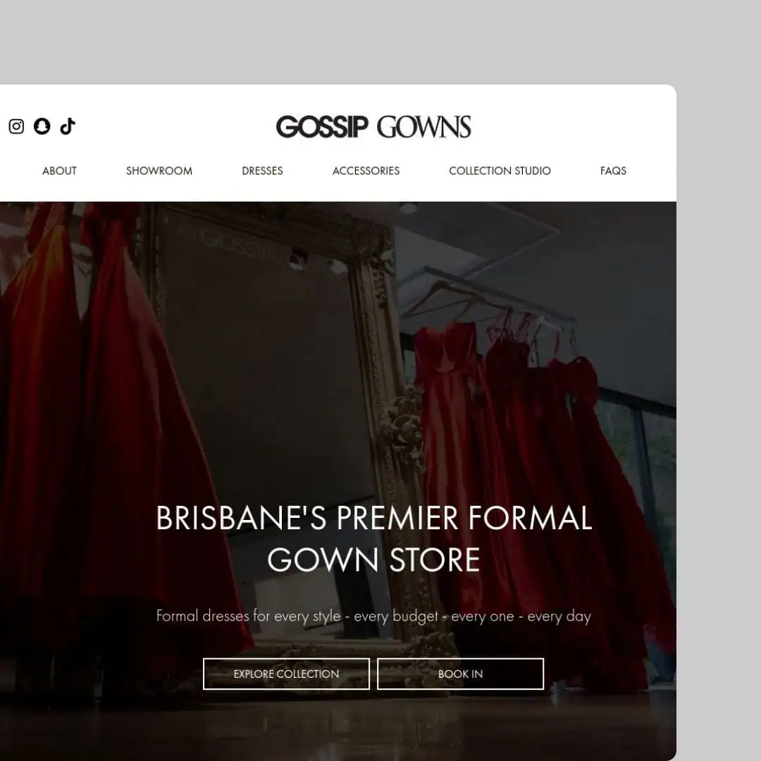 Case study image for Gossip Gowns