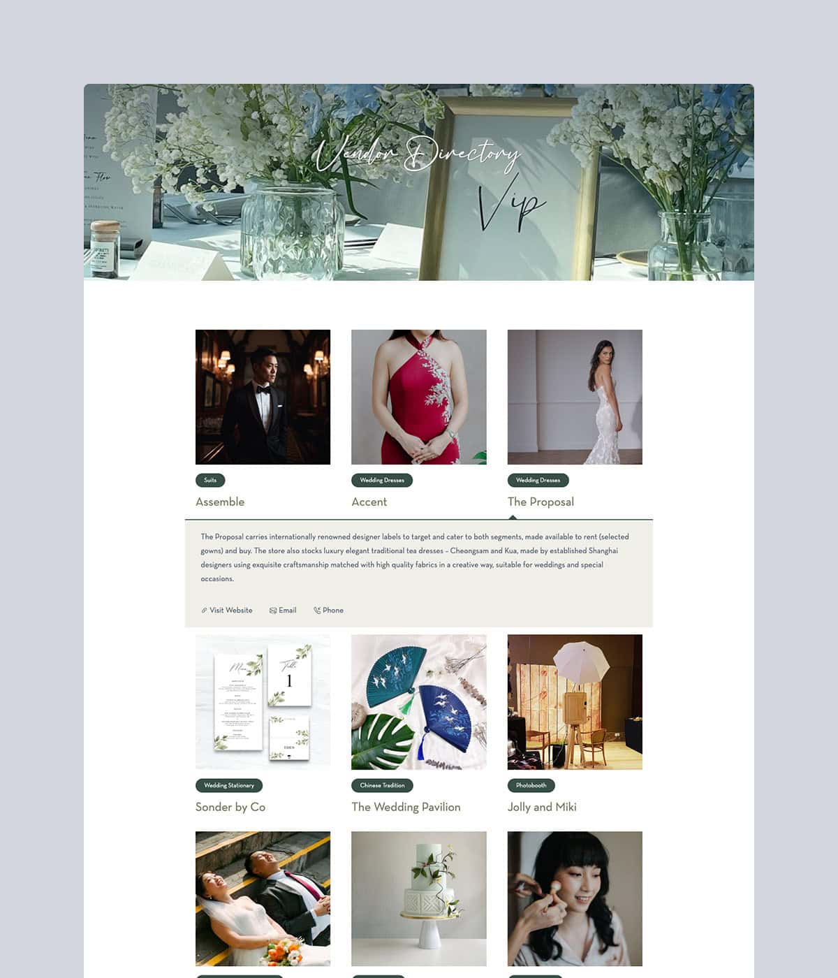 portfolio-artemis-weddings-vendors Wedding planning calendar and guide on elegant website layout