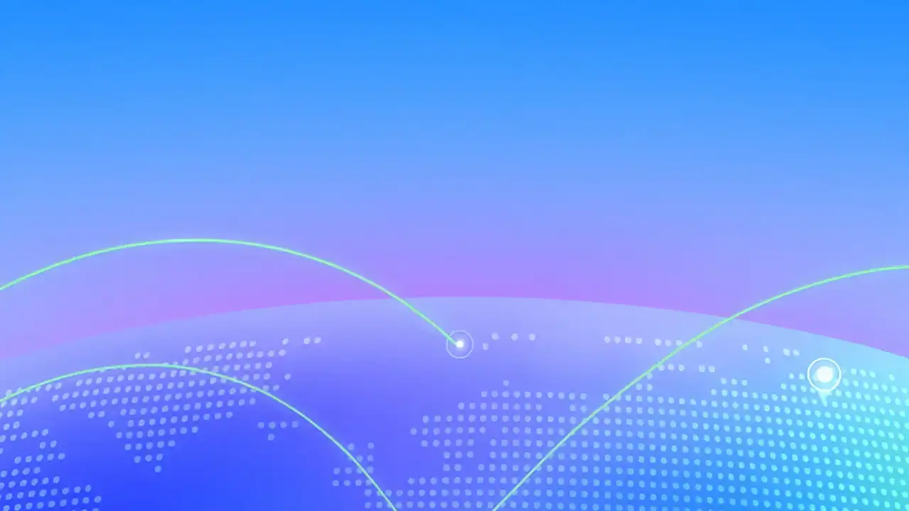 Global networking concept with digital connections