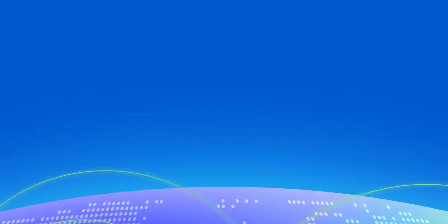 security enterprise cloud Digital globe with connected lines on blue background.